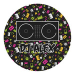 Music DJ Master Round Decal - Small (Personalized)