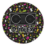 Music DJ Master Round Decal - Large (Personalized)