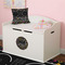 Music DJ Master Round Wall Decal on Toy Chest
