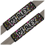 Music DJ Master Seat Belt Covers (Set of 2) (Personalized)