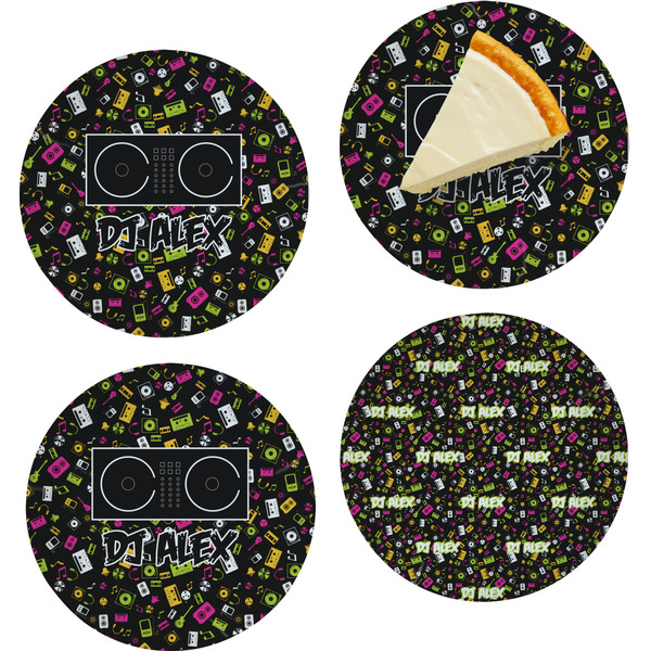 Music DJ Master Set of Appetizer / Dessert Plates