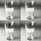DJ Music Master Set of Four Engraved Beer Glasses - Individual View