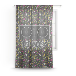 Music DJ Master Sheer Curtains (Personalized)