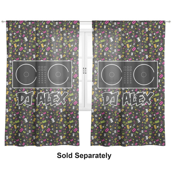 Music DJ Master Sheer Curtains Double