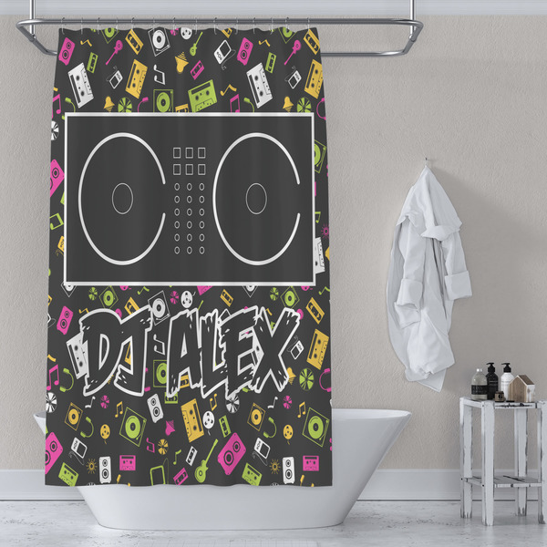 Music DJ Master Shower Curtain Lifestyle