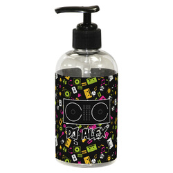 Music DJ Master Plastic Soap / Lotion Dispenser (8 oz - Small - Black) (Personalized)