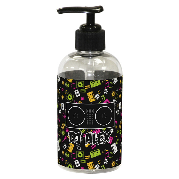 Custom Music DJ Master Plastic Soap / Lotion Dispenser (8 oz - Small - Black) (Personalized)
