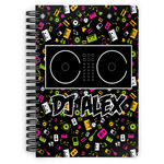 DJ Music Master Spiral Notebook (Personalized)