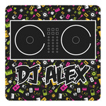 DJ Music Master Square Decal - Small w/ Name or Text