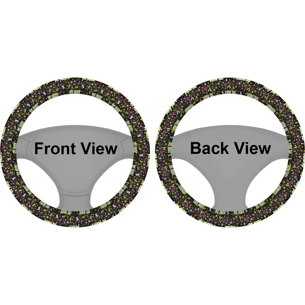 Music DJ Master Steering Wheel Cover- Front and Back