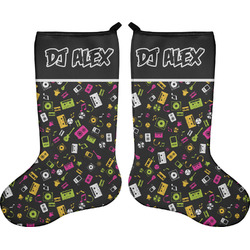 Music DJ Master Holiday Stocking - Double-Sided - Neoprene (Personalized)