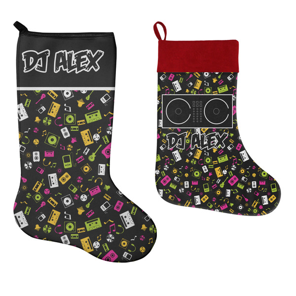 Music DJ Master Stockings - Side by Side compare