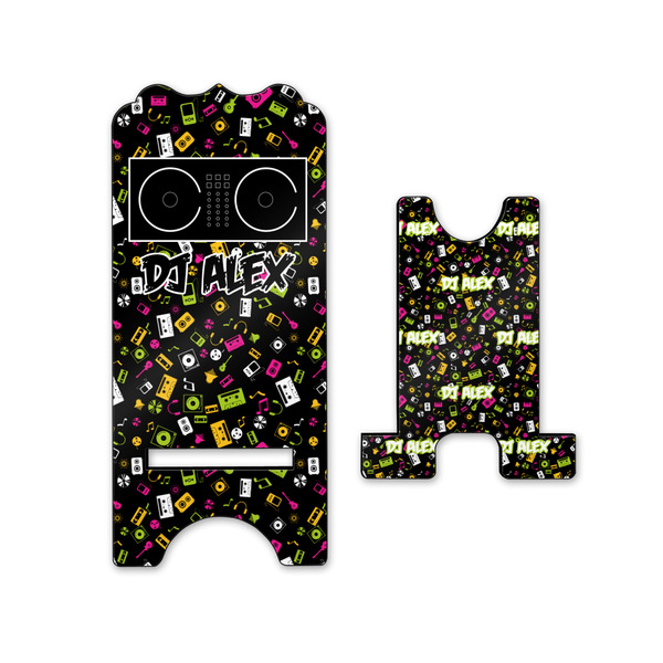 Music DJ Master Stylized Phone Stand - Front & Back - Small