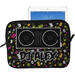 Music DJ Master Tablet Case / Sleeve - Large w/ Name or Text