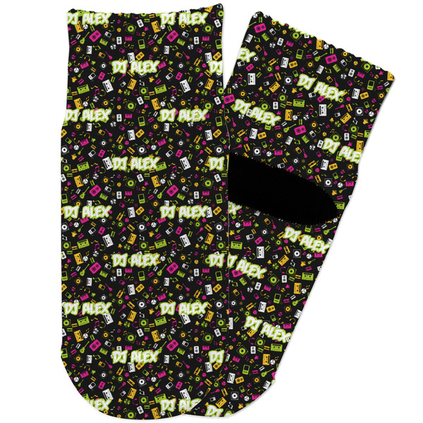 Custom Music DJ Master Toddler Ankle Socks (Personalized)