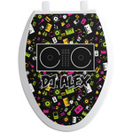 Music DJ Master Toilet Seat Decal - Elongated (Personalized)