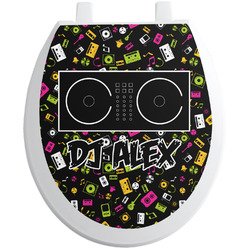 Music DJ Master Toilet Seat Decal (Personalized)