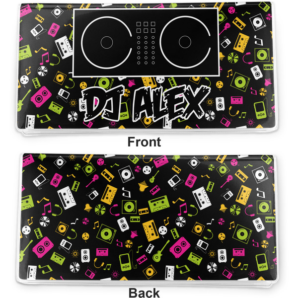 Music DJ Master Vinyl Check Book Cover - Front and Back