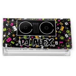 Music DJ Master Vinyl Checkbook Cover w/ Name or Text