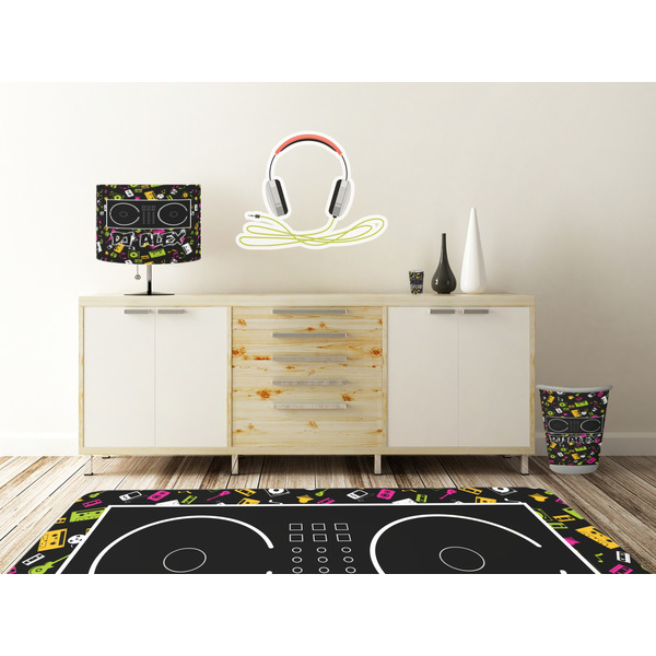 Music DJ Master Wall Graphic Decal Wooden Desk