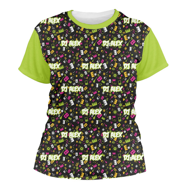Custom Music DJ Master Women's Crew T-Shirt (Personalized)