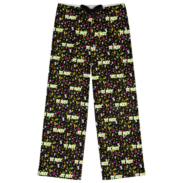 Custom Music DJ Master Womens Pajama Pants - XL (Personalized)