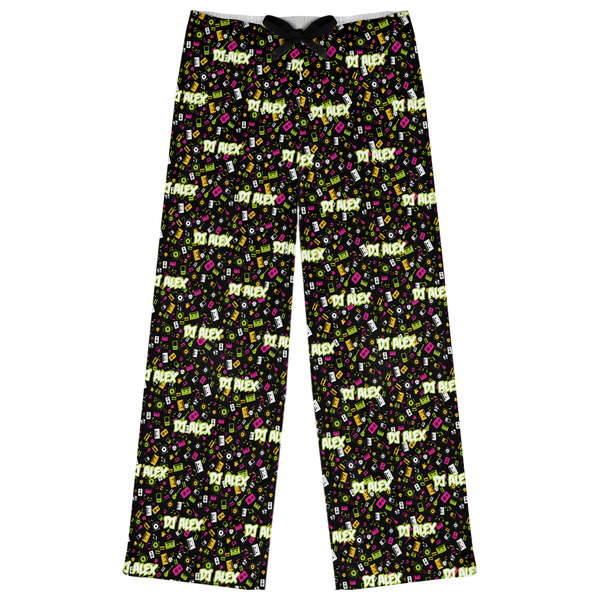 Custom Music DJ Master Womens Pajama Pants (Personalized)
