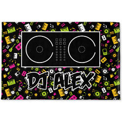 Music DJ Master Woven Mat w/ Name or Text