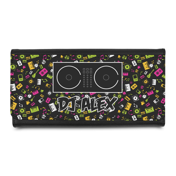 Custom Music DJ Master Leatherette Ladies Wallet w/ Name or Text