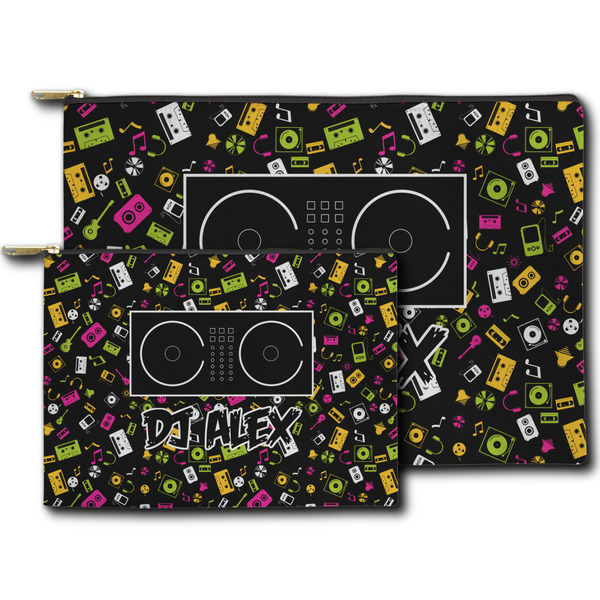 Music DJ Master Zippered Pouches - Size Comparison