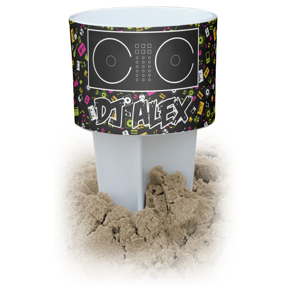 Custom Music DJ Master Beach Spiker Drink Holder (Personalized)