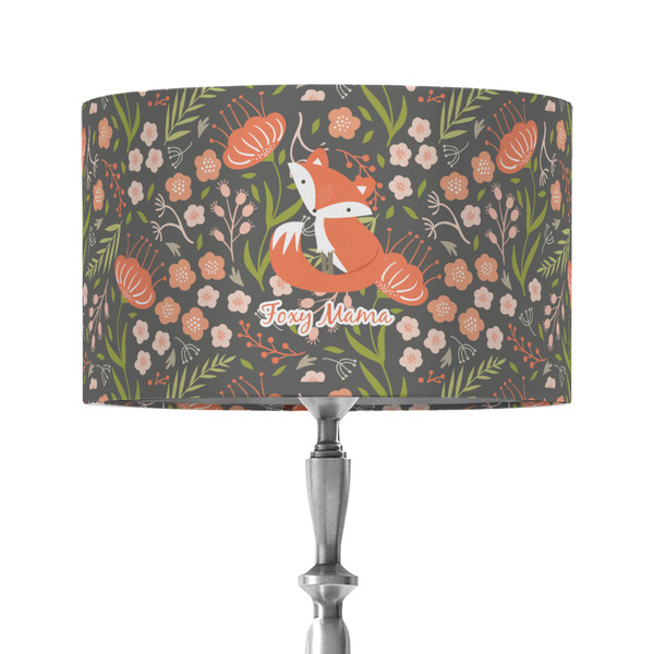 Foxy Mama 12" Drum Lampshade - ON STAND (Fabric)
