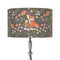 Foxy Mama 12" Drum Lampshade - ON STAND (Fabric)