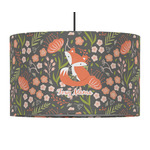 Foxy Mama 12" Drum Pendant Lamp - Fabric