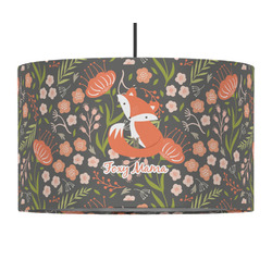 Foxy Mama 12" Drum Pendant Lamp - Fabric