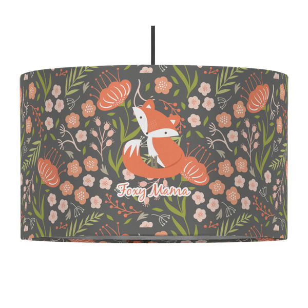 Foxy Mama 12" Drum Lampshade - PENDANT (Fabric)