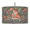 Foxy Mama 12" Drum Pendant Lamp - Fabric