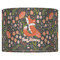Foxy Mama 16" Drum Lampshade - FRONT (Fabric)