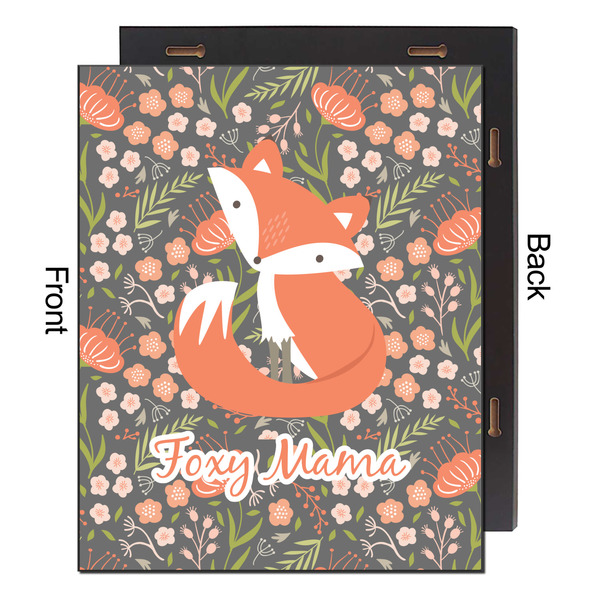 Foxy Mama 16x20 Wood Print - Front & Back View