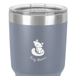 Foxy Mama 30 oz Stainless Steel Tumbler - Grey - Double-Sided