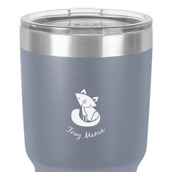 Foxy Mama 30 oz Stainless Steel Tumbler - Grey - Single-Sided