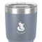 Foxy Mama 30 oz Stainless Steel Ringneck Tumbler - Grey - Close Up