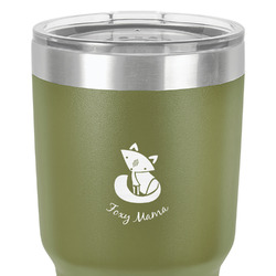 Foxy Mama 30 oz Stainless Steel Tumbler - Olive - Single-Sided