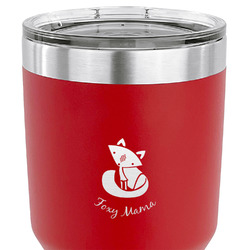 Foxy Mama 30 oz Stainless Steel Tumbler - Red - Single Sided