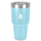 Foxy Mama 30 oz Stainless Steel Ringneck Tumbler - Teal - Front