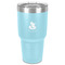 Foxy Mama 30 oz Stainless Steel Tumbler - Teal - Single-Sided
