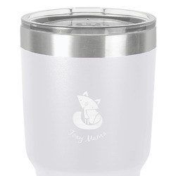 Foxy Mama 30 oz Stainless Steel Tumbler - White - Double-Sided