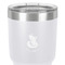 Foxy Mama 30 oz Stainless Steel Ringneck Tumbler - White - Close Up