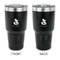 Foxy Mama 30 oz Stainless Steel Ringneck Tumblers - Black - Double Sided - APPROVAL