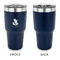 Foxy Mama 30 oz Stainless Steel Ringneck Tumblers - Navy - Single Sided - APPROVAL